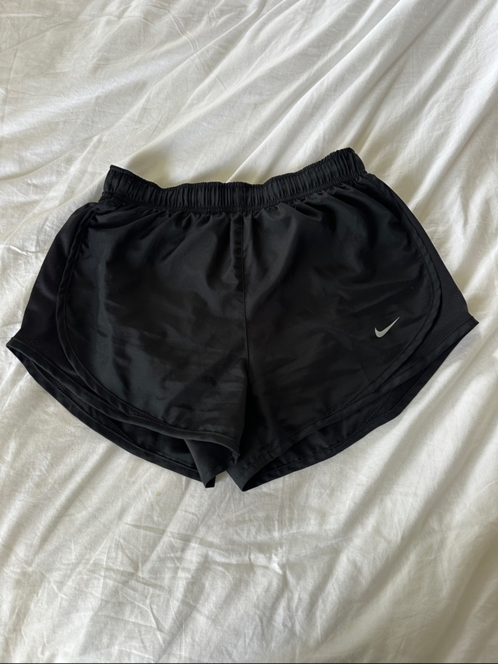Nike Black Women's Athletic Running Shorts with Swoosh